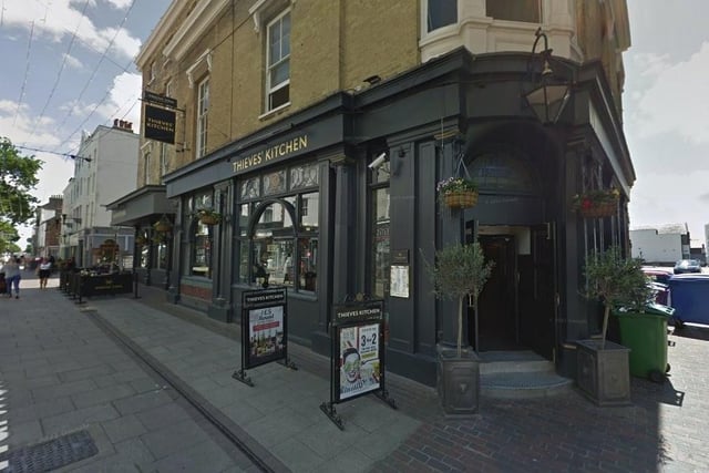 Thieves Kitchen, in Warwick Street, has 4 stars on Google