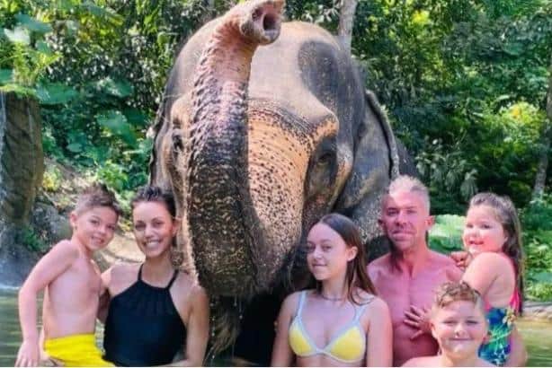 Louise with her family