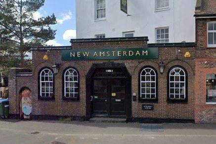 The New Amsterdam pub on High Street, Worthing, has 4.6 stars on Google