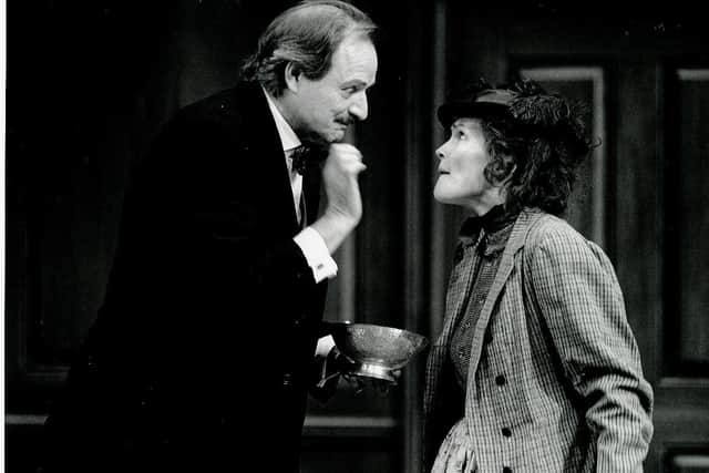 Peter Bowles & Fiona Fullerton in Pygmalion at CFT 1994 Photo John Timbers