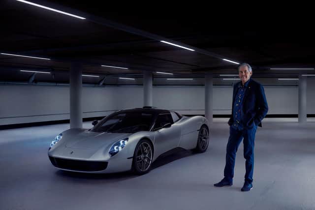 Gordon Murray, founder of Gordon Murray Automotive, with the all-new  T.33 supercar
