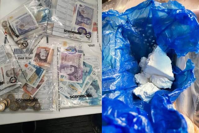 In just one week officers seized drugs valued at £125,000, £20,000 cash. Photo: Sussex Police