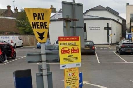 Mid Sussex District Council said car parking charges have remained the same for a decade and have not kept pace with inflation. Picture: Google Street View.