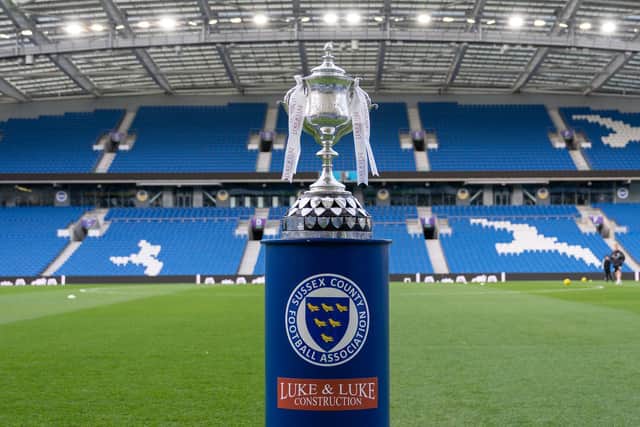 The Sussex County FA have confirmed the date, time and venue of the 2022 Sussex Senior Cup final. Picture by Chris Neal
