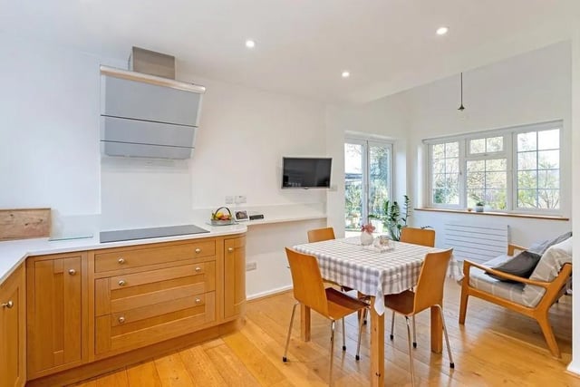 The extended kitchen and breakfast room has space for a table and chairs. Picture: Savills - Haywards Heath.