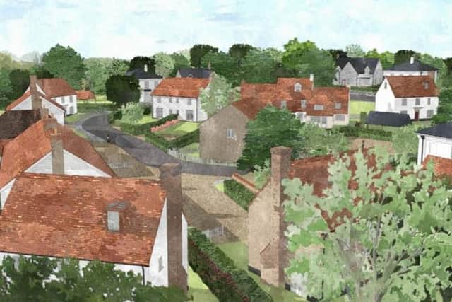 Artist's impression of the proposed Halland homes