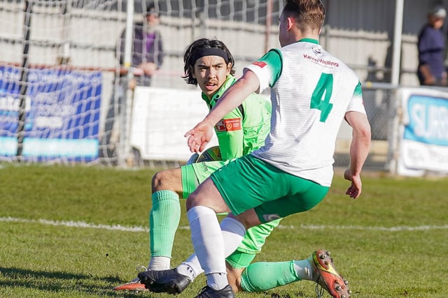 Action from Bognor Regis Town's 1-0 defeat away to Kingstonian in the Isthmian premier division / Pictures: Lyn Phillips and Trevor Staff