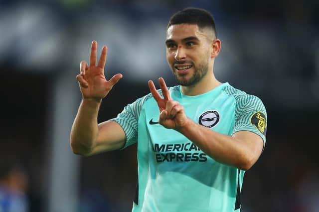 Brighton & Hove Albion striker Neal Maupay is eyeing a shock international switch. Picture by Chris Brunskill/Getty Images