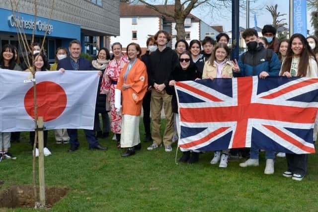 Chichester College's tree planting ceremony.