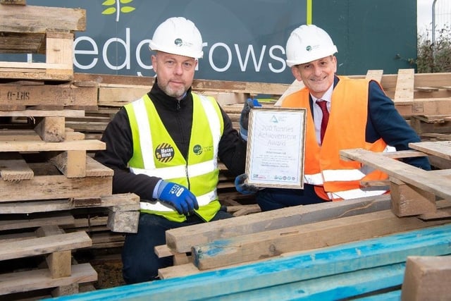 Orbit Homes has recycled more than 200 tonnes of unused wood from its construction sites, including The Hedgerows development in Hellingly, after partnering with sustainable social enterprise, Community Wood Recycling. SUS-220322-130123001