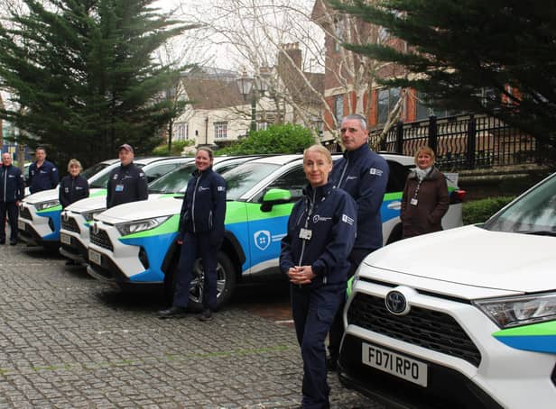 Horsham District Council's Neighbourhood Wardens with their new hybrid vehicles