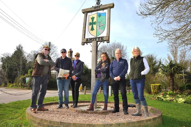'Say no to Cuck-sty' group as residents are worried about the housing proposed between the villages of Ansty and Cuckfield. Picture: Steve Robards, SR2203222.