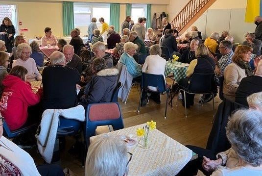 On Sunday March 20, nearly 200 people turned up at Wannock Village Hall for a fundraising afternoon tea and cake event in support of the people of Ukraine. More than £1,800 was raised, and more events for Ukraine are being planned. SUS-220323-113054001