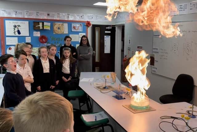 Year 5 students from St Peter’s Catholic Primary School recently visited St Oscar Romero Catholic School in Goring to take part in a Harry Potter themed Science Day