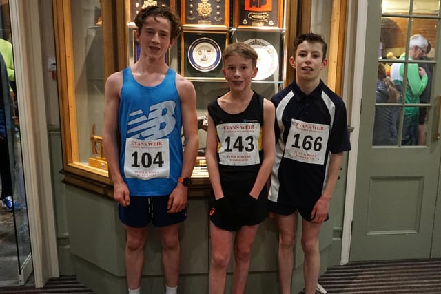 The top three Year 7 and 8 boys