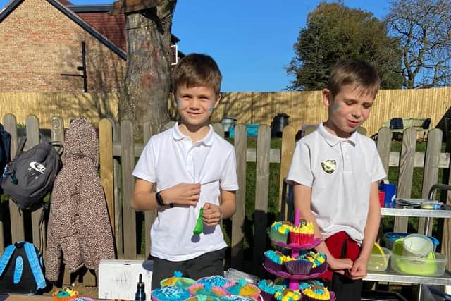 All cakes were sold by the end of the day and the boys raised a total of £488, which with gift aid added take the total to £610