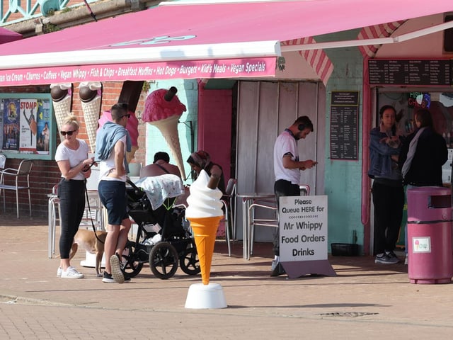 It was definitely warm enough for an ice cream