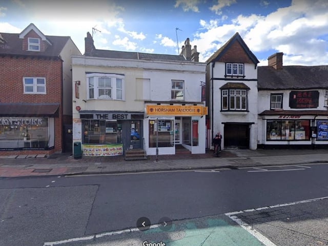 Horsham Tandoori42 East Street, Horsham, RH12Indian restaurant in Horsham with a 4.5 star rating on Trip AdvisorOne reviewer said: "We regularly order from here, always super fast delivery and friendly service with delicious food every single time."Information from Trip Advisor and photo from Google Maps