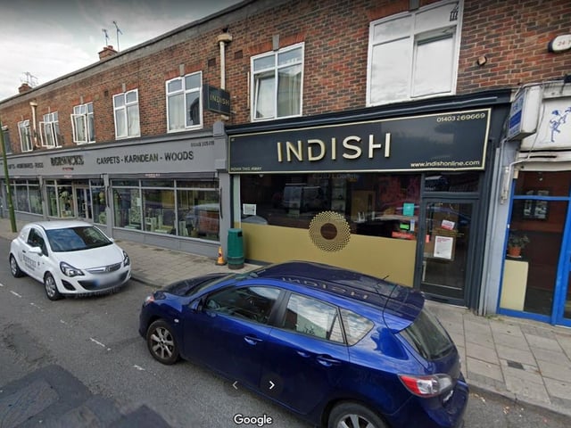 Indish 41 Springfield Road, Horsham, RH12Indian restaurant in Horsham with a 4.5 star rating on Trip AdvisorOne reviewer said: "Awesome customer service, fast delivery and really, really tasty food."Information from Trip Advisor and photo from Google Maps