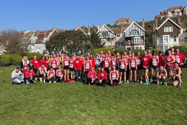 The red arrows of HY Runners were out in force for the big race