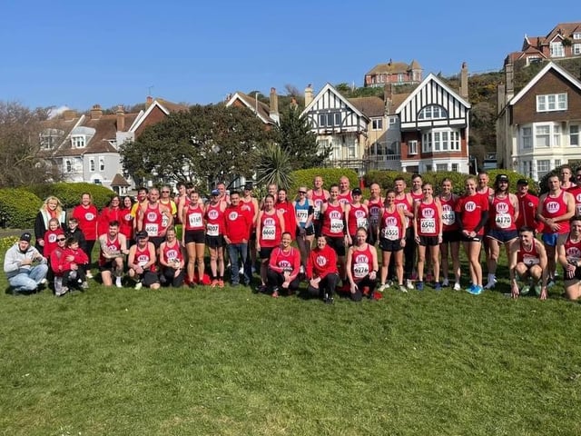 The red arrows of HY Runners were out in force for the big race