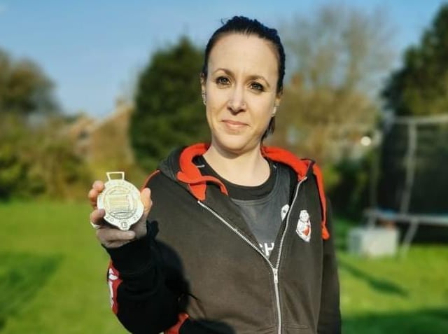 Hailsham Runners' Katy Reed at the HHM