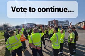 Alongside pictures of an unanimous vote in favour of continuing with the strike, a union spokesperson added: "Members clearly want to continue action until meaningful formal negotiations on pay commence." Photo: @GMBSussexBranch
