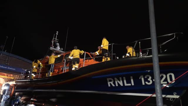 Selsey RNLI have responded to an emergency call from a yacht taking water.

Pic: Selsey RNLI SUS-220325-095502001