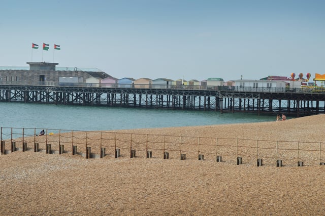 Hastings seafront pictured on Sept 6 during the mini heatwave.

Hastings pier SUS-210609-132723001