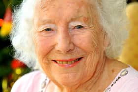 Dame Vera Lynn at home in Ditchling in 2014. Picture: Steve Robards.
