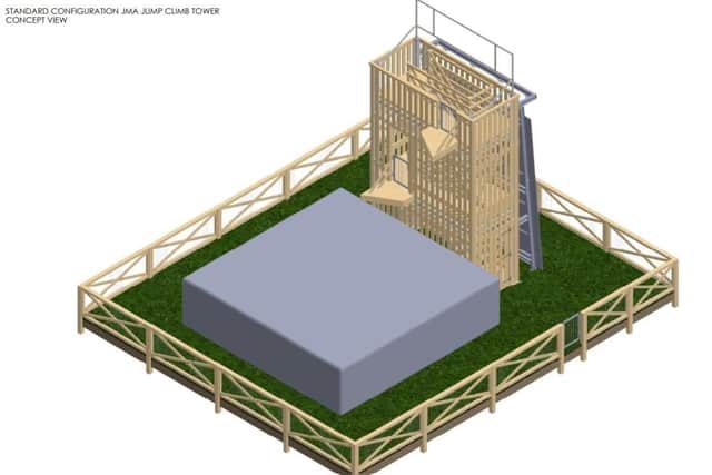 Plans for a jump tower at Church Farm in Pagham