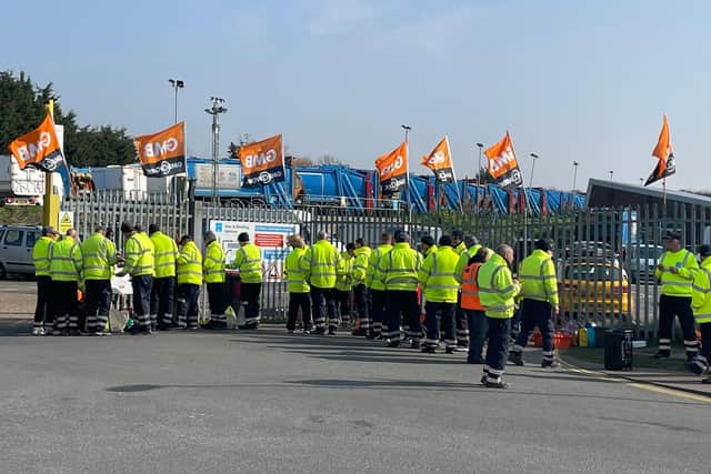 According to the GMB Union, 'recognition was discussed but pay wasn't' during a meeting with the councils this week. Photo: @GMBSussexBranch