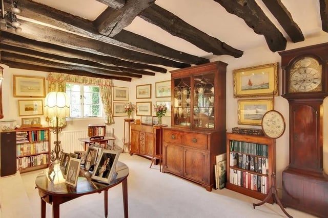 Some of the rooms include exposed timber beams. Picture: Jackson-Stops Lindfield.