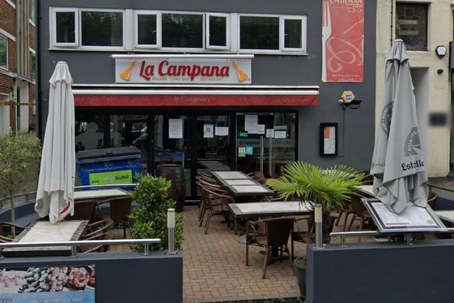 La Campana is a Spanish tapas bar in The Broadway, Haywards Heath, and has a rating of 4.6 stars out of five from 234 Google reviews. One reviewer said: "Awesome dishes of food with a fab atmosphere and waiters." Picture: Google Street View.