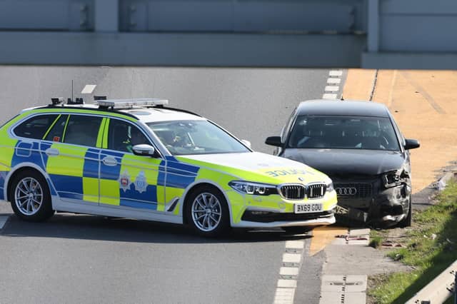 M23 closed after multi-vehicle collision. Photo: Eddie Mitchell