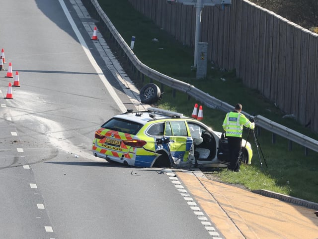 M23 closed after multi-vehicle collision. Photo: Eddie Mitchell