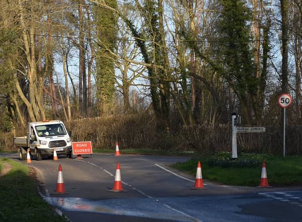 Pound Hill in Framfield was closed for six hours, while emergency services attended a fatal collision between a motorcycle and car. Photo: Dan Jessup