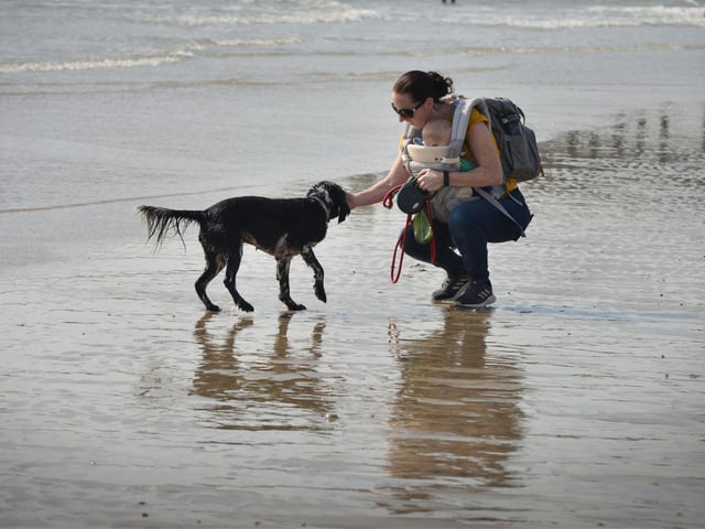 Hastings seafront on Saturday
