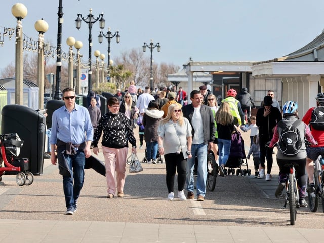 Worthing seafront on Sunday. Photo: Eddie Mitchell