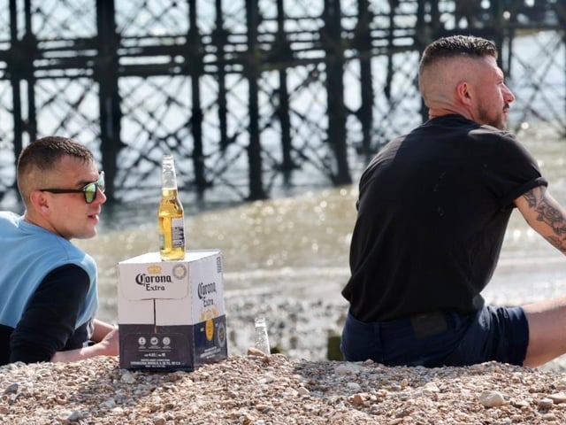 Worthing seafront on Sunday. Photo: Eddie Mitchell