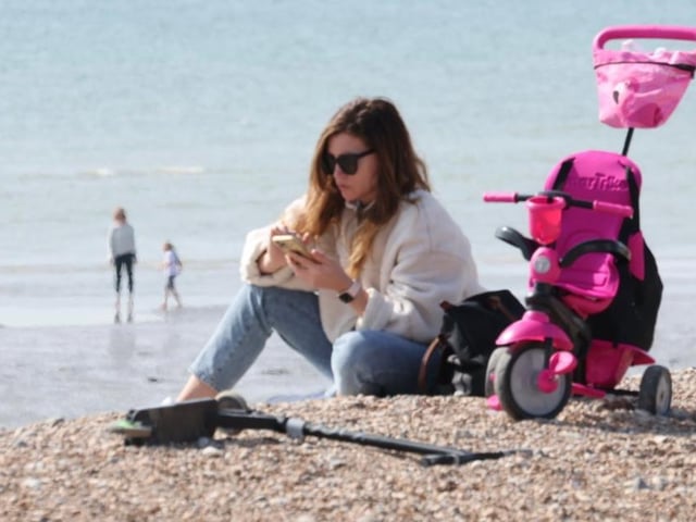 Worthing seafront on Sunday. Photo: Eddie Mitchell
