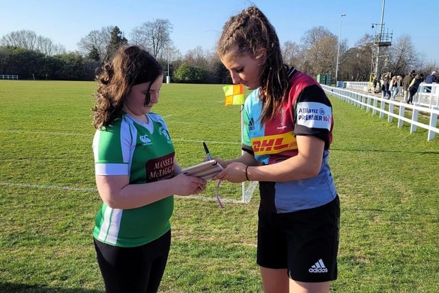Harlequins Women came to Horsham RFC - and so did an appreciative crowd of around 800 fans