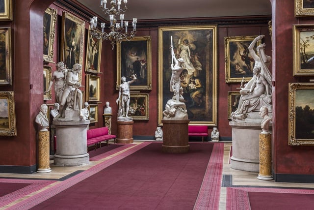 The North Gallery at Petworth House and Park, West Sussex. A rare surviving example of a purpose-built art gallery from the early 19th century, when British collectors dominated Europe. It was also used in series 2 of Bridgerton. National Trust Images Andreas von Einsiedel