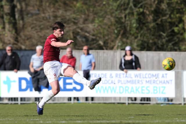 Sam Hasler strikes at EG / Picture: Scott White