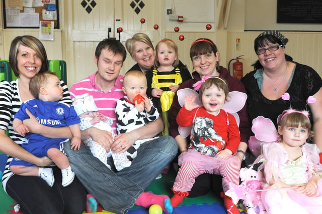 Mums, dads and helpers at the Busy Bugs baby and toddler group in West Wittering