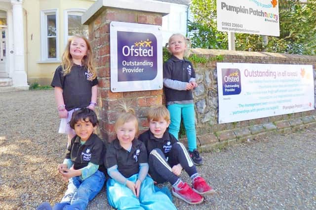 Pumpkin Patch Day Nursery in Worthing has been rated outstanding by Ofsted following its first inspection