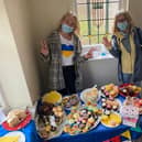 Frontline Associates raised £540 in total with the cake sale for Ukraine