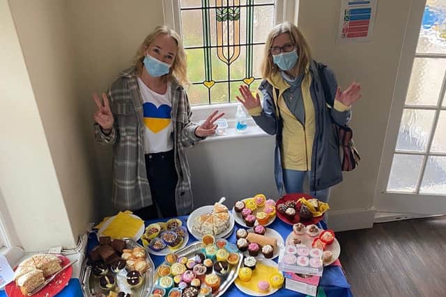 Frontline Associates raised £540 in total with the cake sale for Ukraine