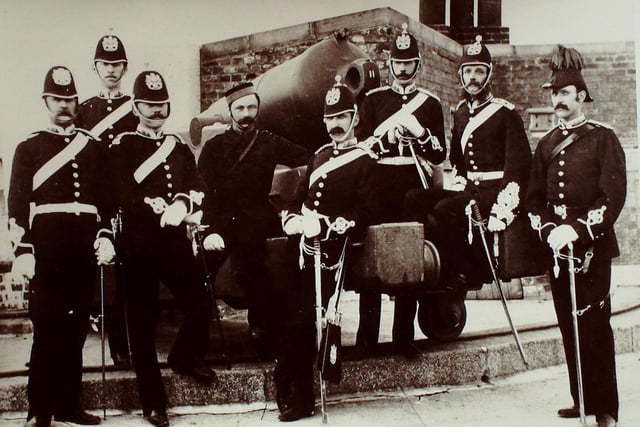 Artillery Volunteers at the Redoubt mid nineteenth century

Pictures courtesy of Eastbourne Heritage Service SUS-141004-093647001