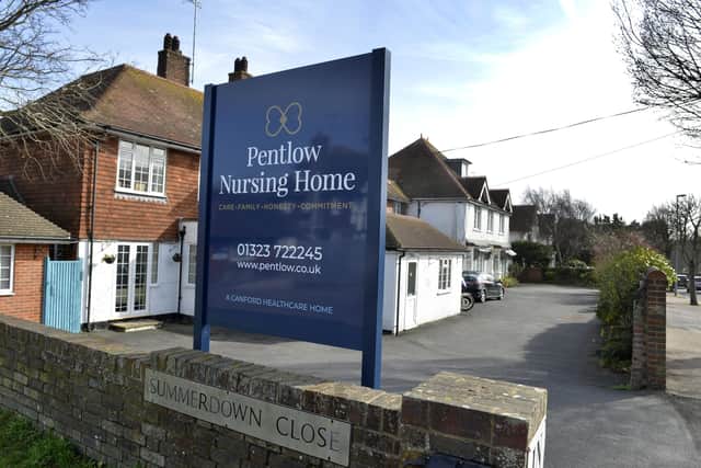 Pentlow Nursing Home in Summerdown Road, Eastbourne (Photo by Jon Rigby) SUS-191103-114028008